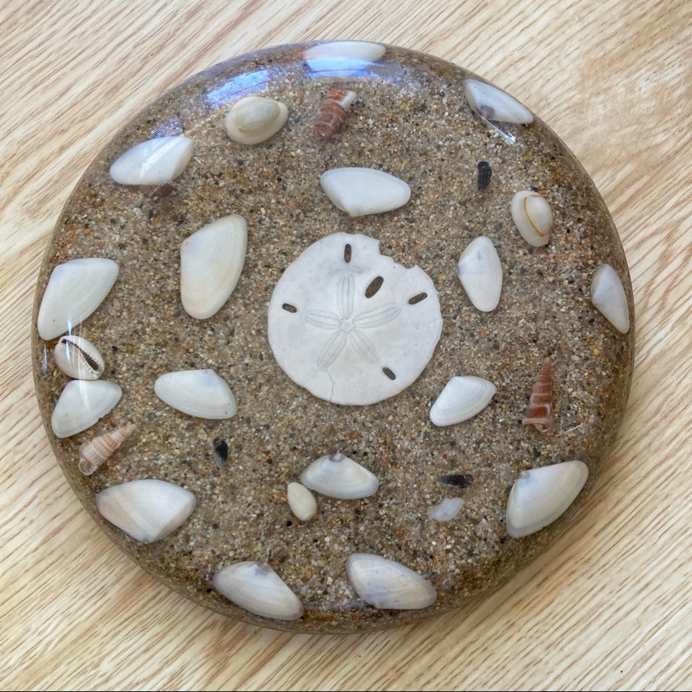 Vintage Lucite Shell Trivet